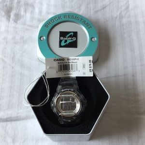 BNWT Baby-G Watch with Gray Translucent Band